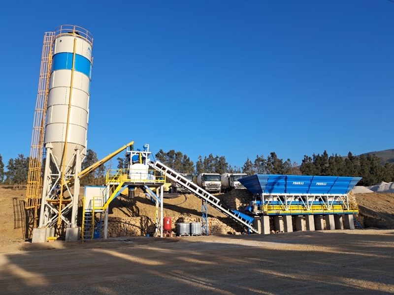 60m³/h Compact Concrete Batching Plant